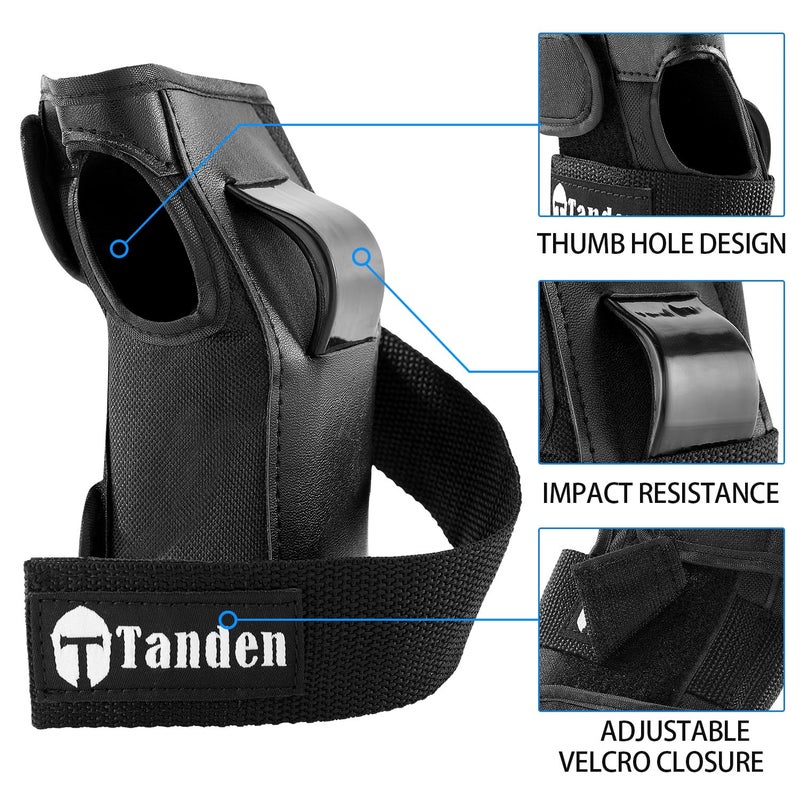 Tanden Wrist Guards for Skating Protective Gear Adult and Kids Wrist Guards for Roller Skating Snowboarding Ski Skateboard Wrist Guards - Image 2